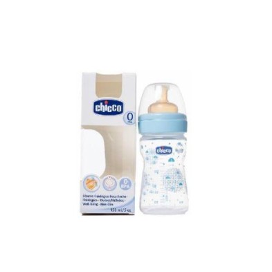 CHICCO BIBERON WB PP AZUL 150 SILICONA F NORMAL 0M