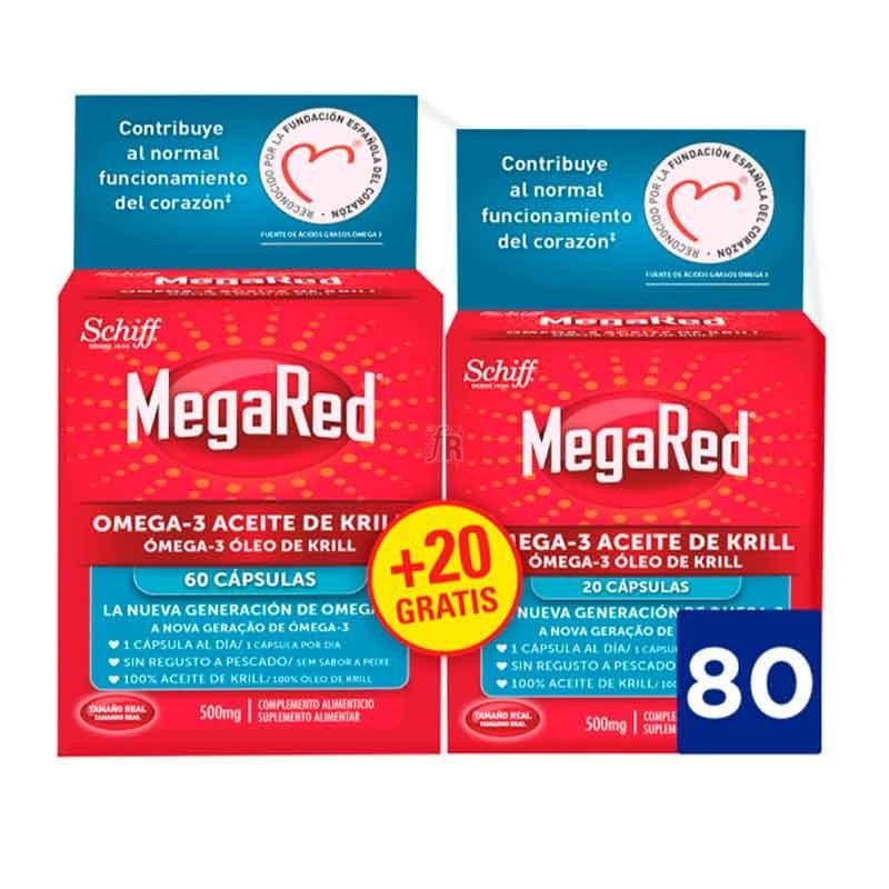MEGARED PROMO 60+20 GRATIS