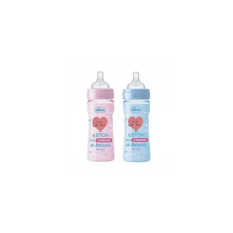 BIBERON CHICCO SILICONA MR WONDERFUL 250ML 2+MEDIUM