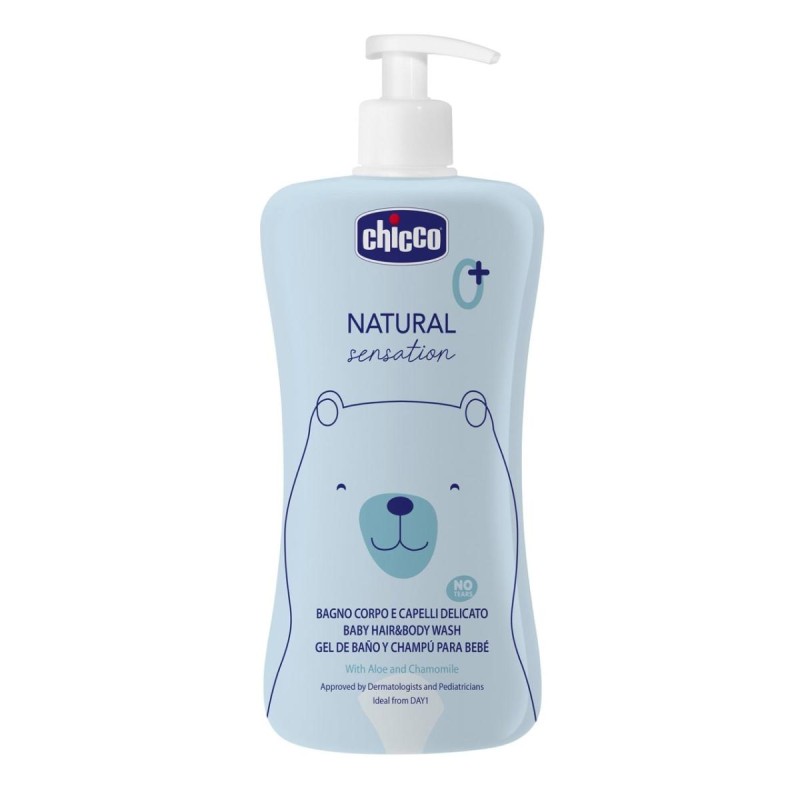 CHICCO NATURAL SENSATION GEL DE BAÑO Y CHAMPU 50