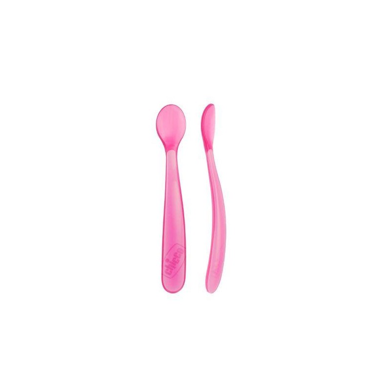 CHICCO CUCHARA EASY MEAL SILICONA ROSA 6M+