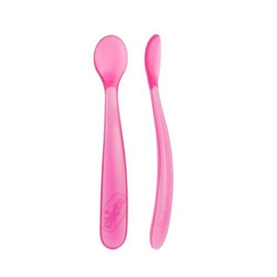 CHICCO CUCHARA EASY MEAL SILICONA ROSA 6M+