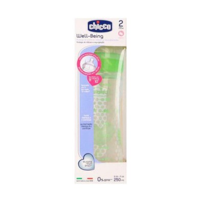 CHICCO WELLBEING BIBERON SILICONA 2M+ 250 ML