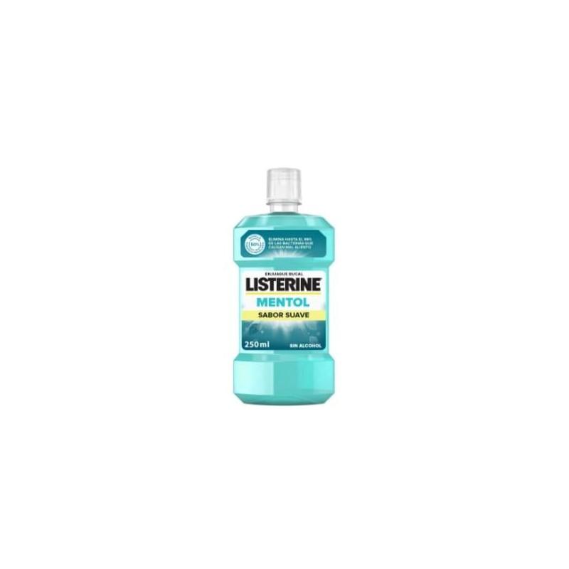 LISTERINE MENTOL SABOR SUAVE 1 ENVASE 250 ML