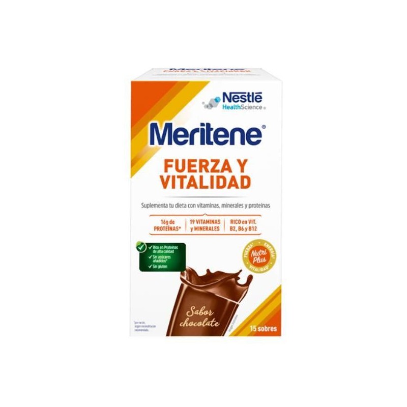 MERITENE 30 G 15 UNIDADES CHOCOLATE