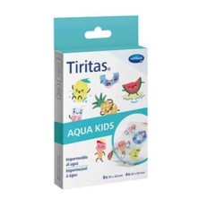 TIRITAS AQUA KIDS 2 TAMAÑOS 8 U 30 X 40 MM + 4 U 40 X 60 MM