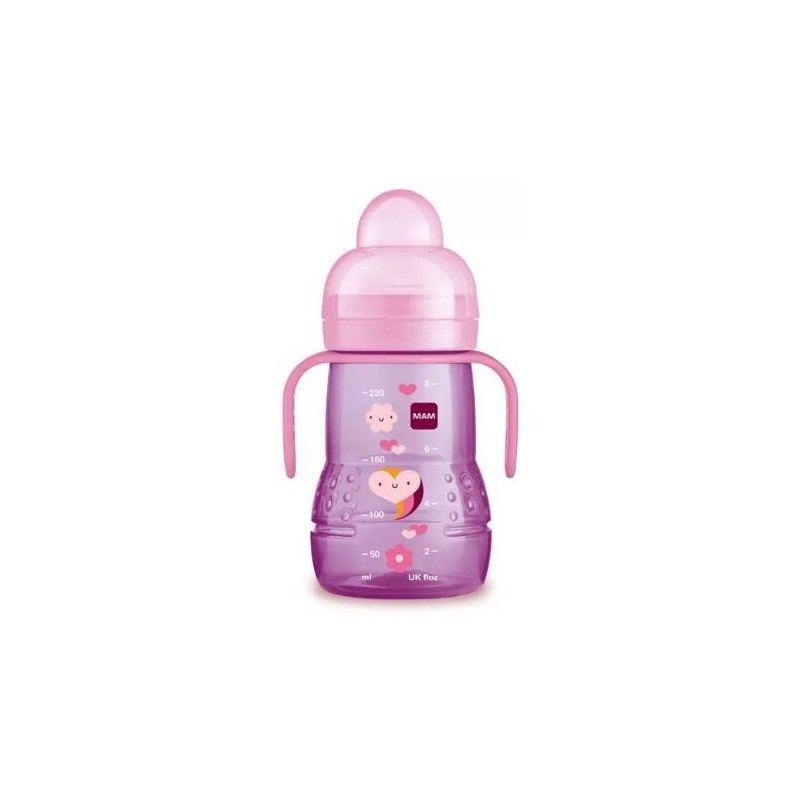 BIBERON ENTRENAMIENTO MAM TRAINER + R 220 ML ROSA