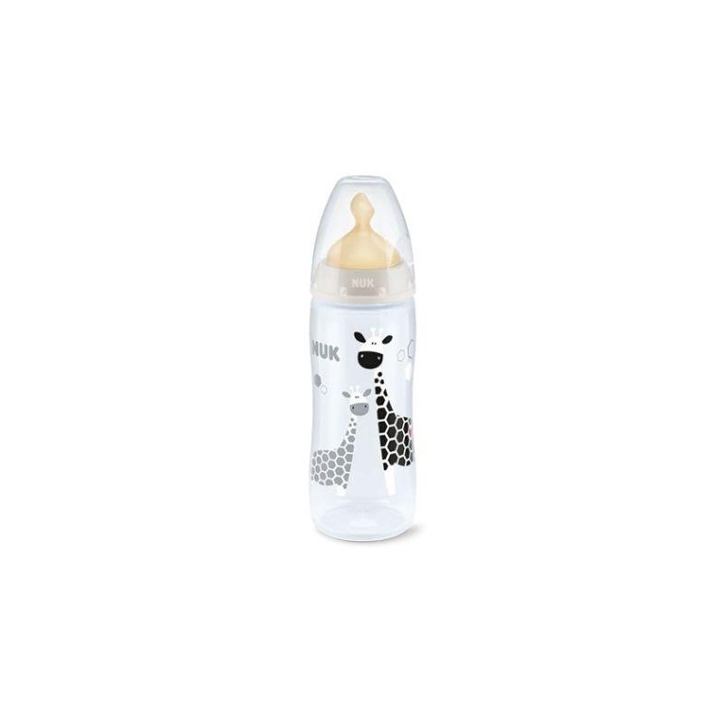 BIBERON FC + PP LATEX NUK SAFARI 6-18 M L 360 ML