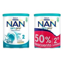 DUPLO NAN OPTIPRO 2 LECHE 800 G 2ª50%