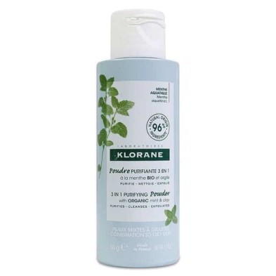 KLORANE POLVO PURIFICANTE 3 EN 1 A LA MENTA BIO Y ARCILLA 1 ENVASE 50 G