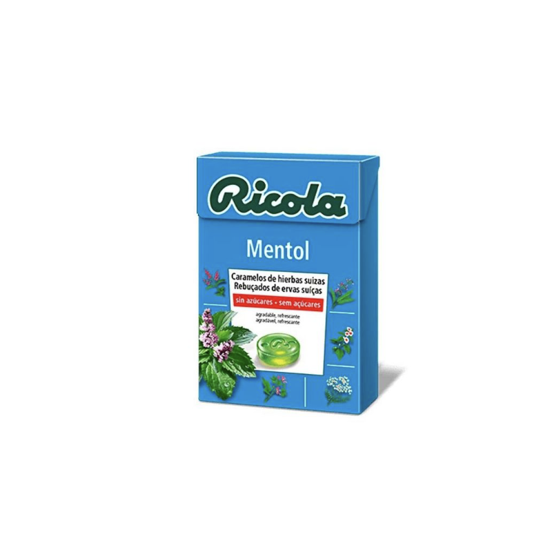 RICOLA CARAMELOS SIN AZUCAR 1 ENVASE 50 G SABOR MENTOL