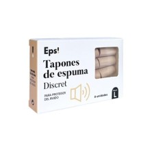 TAPONES DE ESPUMA DISCRET EPS! 6 UNIDADES TALLA L