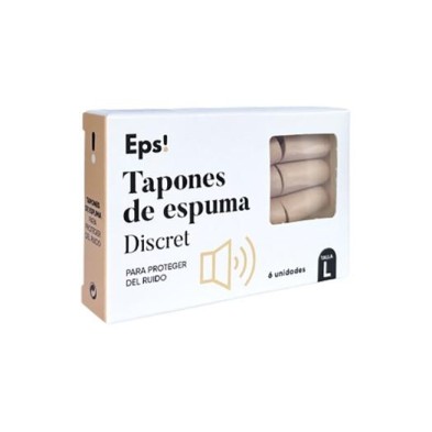 TAPONES DE ESPUMA DISCRET EPS! 6 UNIDADES TALLA L