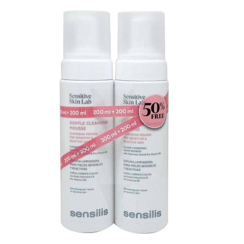 SENSILIS DUPLO GENTLE CLEANSING MOUSSE 200ML+200ML
