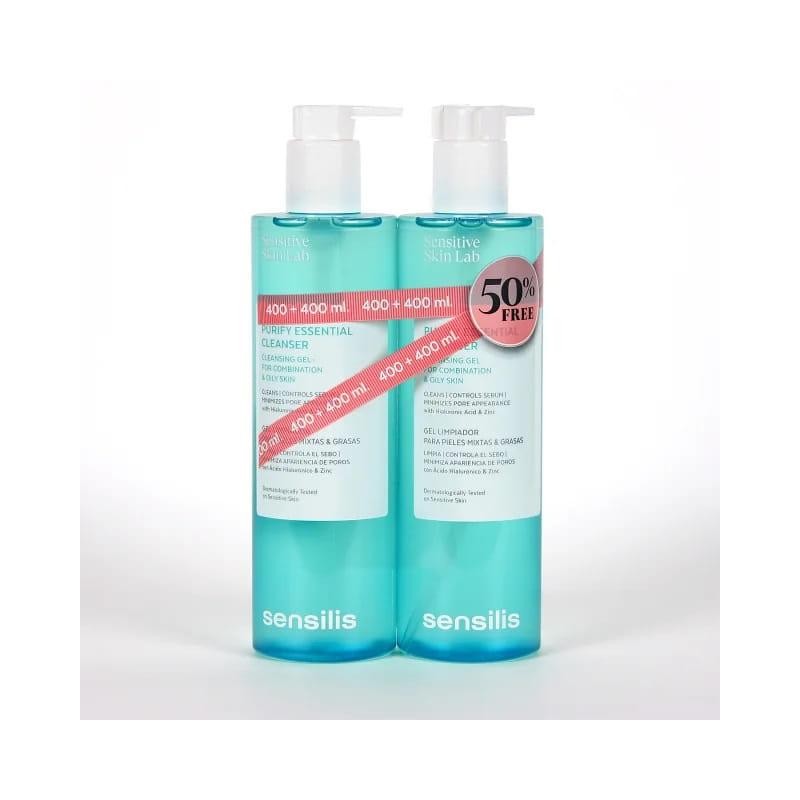 SENSILIS DUPLO PURIFY ESSENCIAL CLEANSER 400ML+400ML