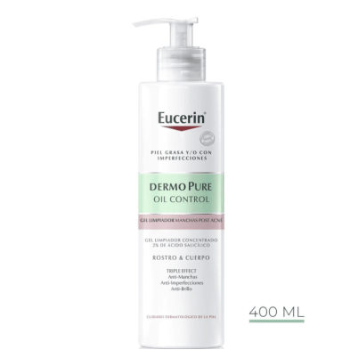 EUCERIN DERMOPURE GEL LIMP TRIPLE EFECTO  400 ML