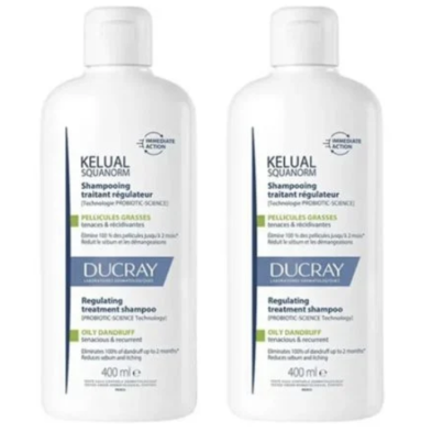 DUPLO KELUAL SQUANORM CASPA GRASA 40% 2ªUNI