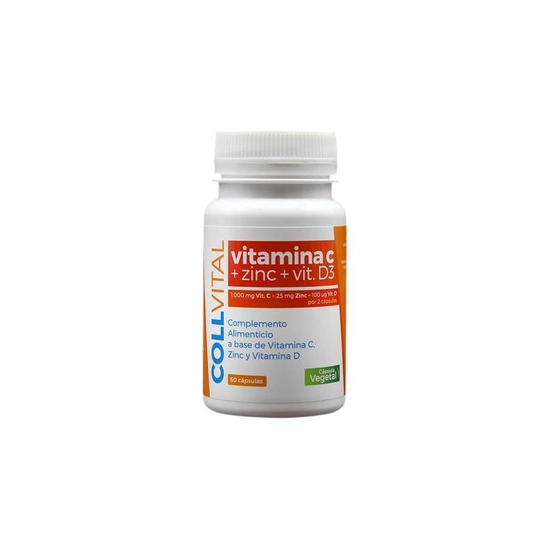 VITAMINA C + ZINC + VIT D3 60 CAPSULAS