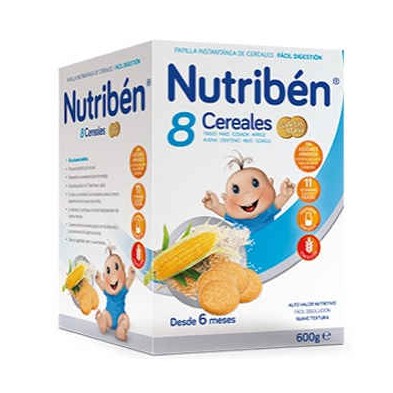 NUTRIBEN PAPILLA 8 CEREALES GALLETAS MARIA 600 GR