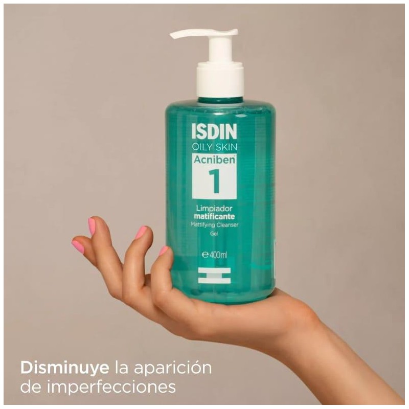 ISDIN TEEN SKIN ACNIBEN LIMPIADOR MATIFICANTE GEL 1 ENVASE 400 ML