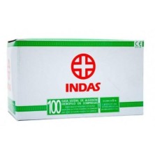GASA ESTERIL ALGODON HIDROFILO COMPRESAS INDAS S 100 UNIDADES