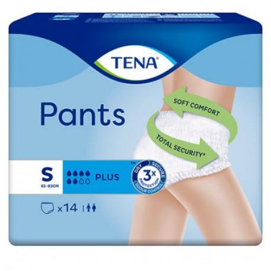 TENA PANTS PLUS TALLA S 14 UNIDADES