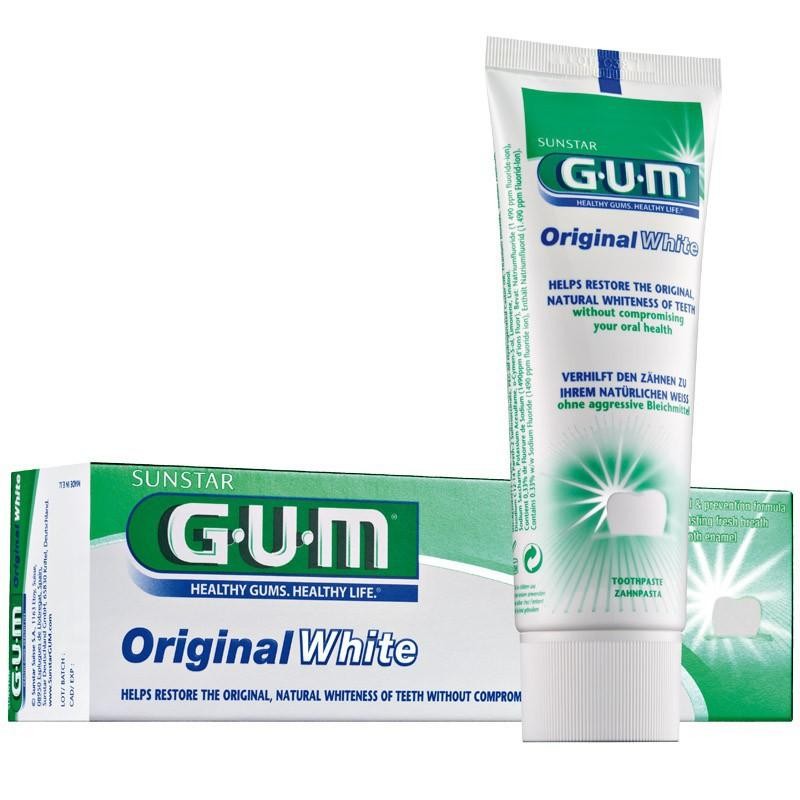 GUM ORIGINAL WHITE PASTA DENTAL 75 ML