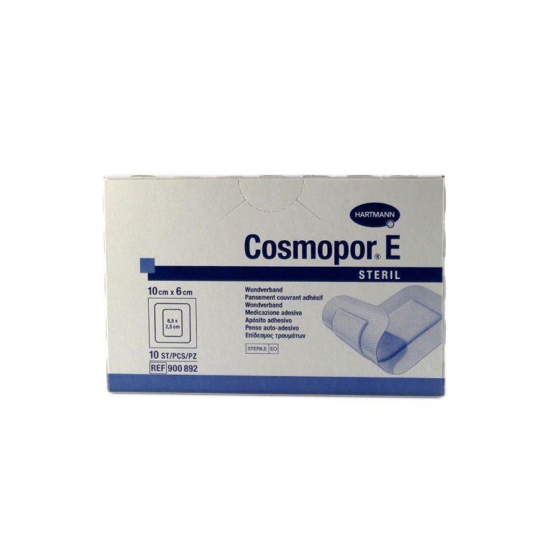COSMOPOR E APOSITO ESTERIL 10 X 6 CM 10 UNIDADES