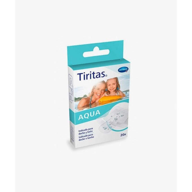 TIRITAS AQUA APÓSITO ADHESIVO 3 TAMAÑOS 20 UNIDADES