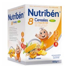 NUTRIBEN 8 CEREALES Y MIEL 4 FRUTAS 600 GR