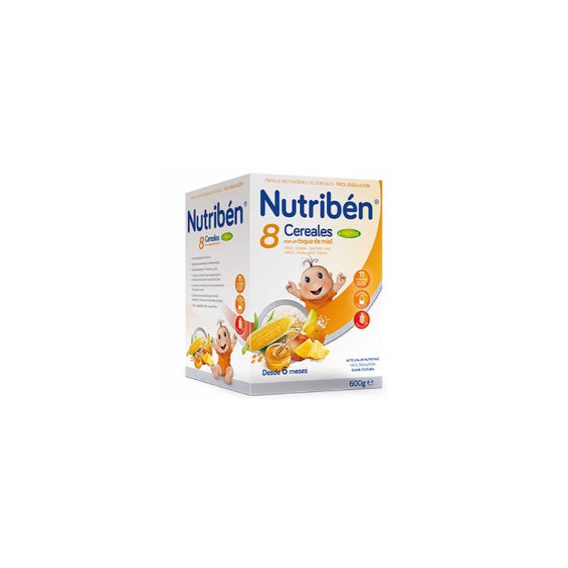 NUTRIBEN 8 CEREALES Y MIEL 4 FRUTAS 600 GR