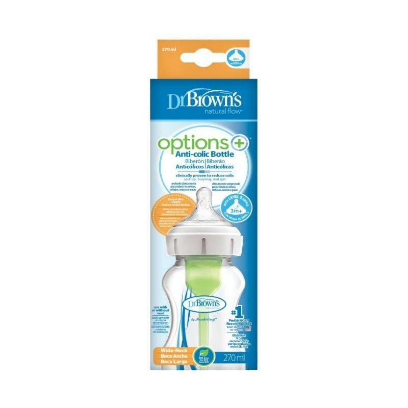 DR BROWNS OPTIONS+ BIBERÓN BOCA ANCHA 270 ML
