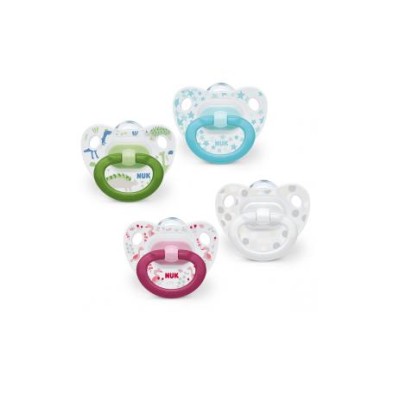 CHUPETE SILICONA CLASSIC NUK DE 0-6 MESES 2 UNIDADES