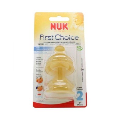TETINA LATEX ANTICOLICO NUK FIRST CHOICE L (ALIMENTO) T 2 2 UNIDADES