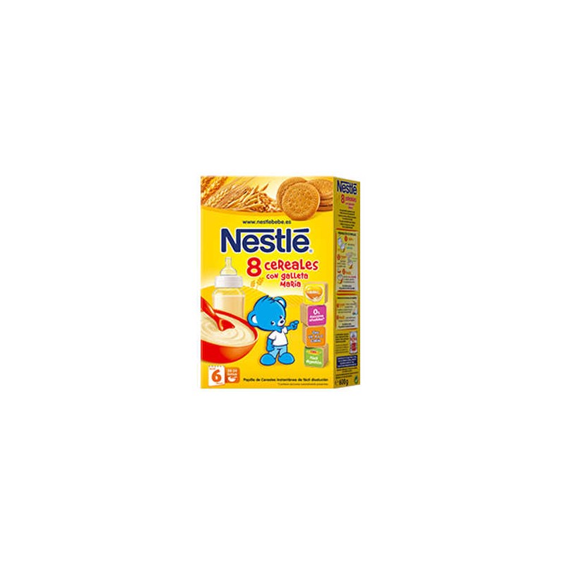 NESTLE PAPILLA 8 CEREALES GALLETA MARIA 600 GR