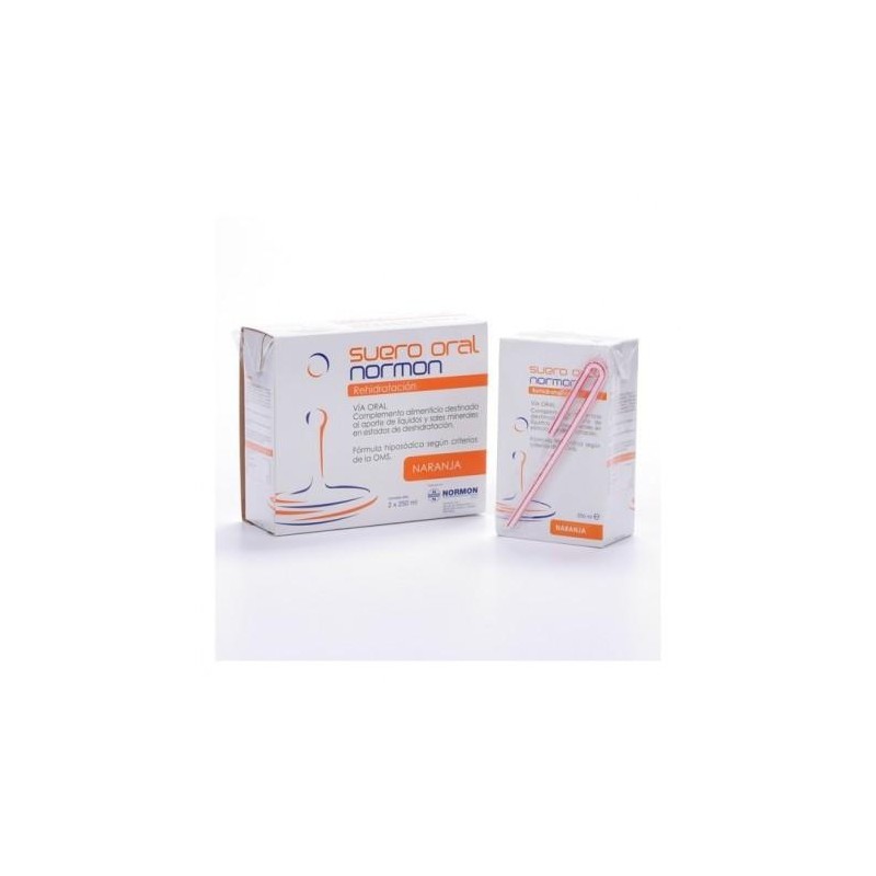 SUERO ORAL NORMON NARANJA 250 ML 2 UNIDADES