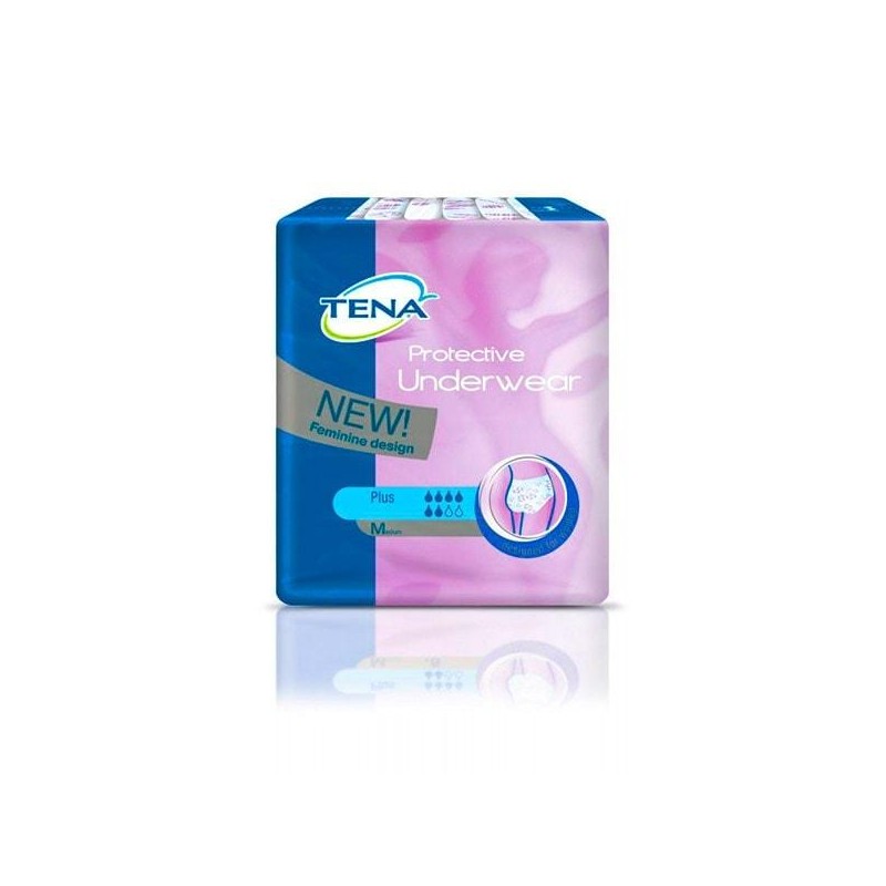 TENA PROTECTIVE UNDERWEAR PLUS BRAGA ABSORB TALLA M 12 UNIDADES