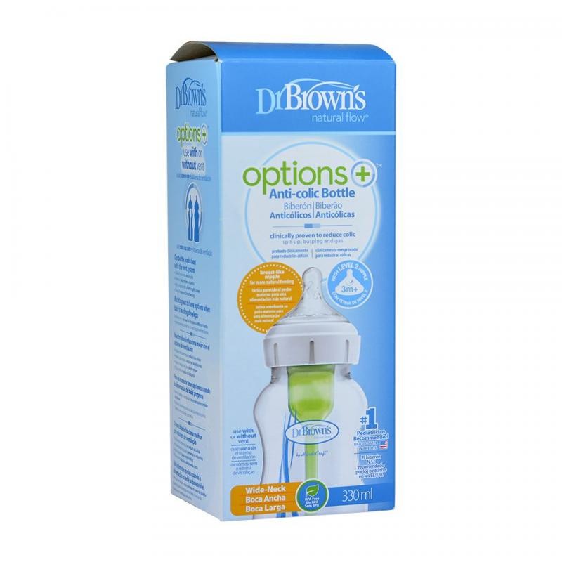 BIBERON DR. BROWNS OPTION+ REDUCE COLICOS NIVEL 2 330ML