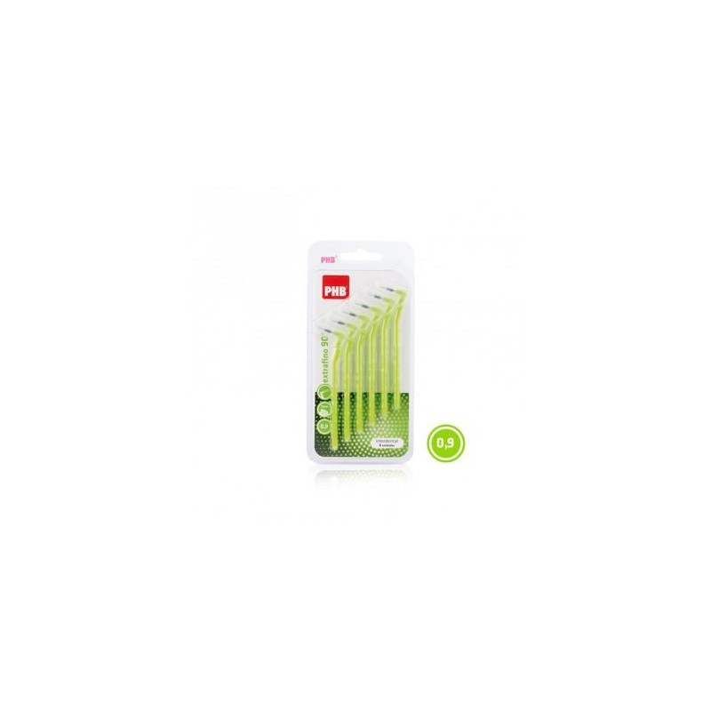 CEPILLO INTERDENTAL PHB 90º EXTRAFINO 0.9 6 UNIDADES