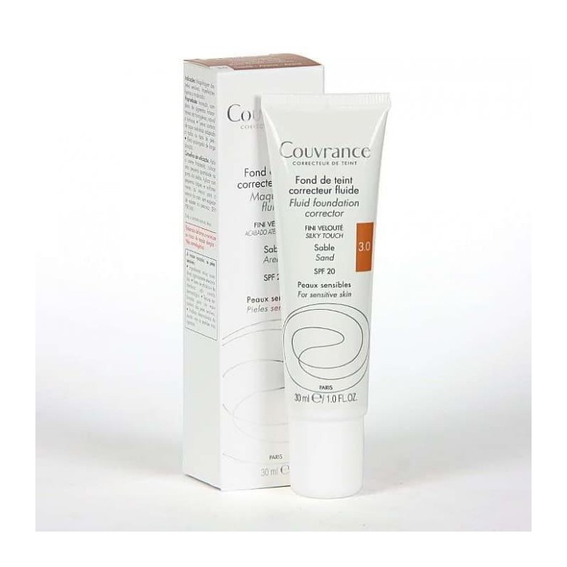 AVENE COUVRANCE MAQUILLAJE FLUIDO TONO 3 ARENA 30 ML