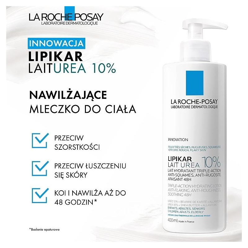 LA ROCHE POSAY LIPIKAR LECHE UREA 10+ 400 ML