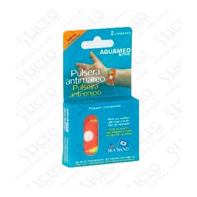 AQUAMED ACTIVE PULSERA ANTIMAREO NIÑO 2 UNIDADES
