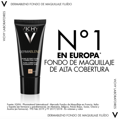 DERMABLEND FONDO DE MAQUILLAJE CORRECTOR VICHY 30 ML 25 NUDE