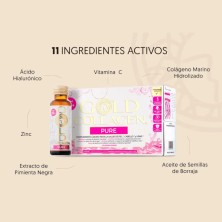 PURE GOLD COLLAGEN 500 ML (10 FRASCOS X 50ML)