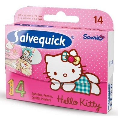 SALVELOX APOSITO ADHESIVO HELLO KITTY 14 UNIDADES