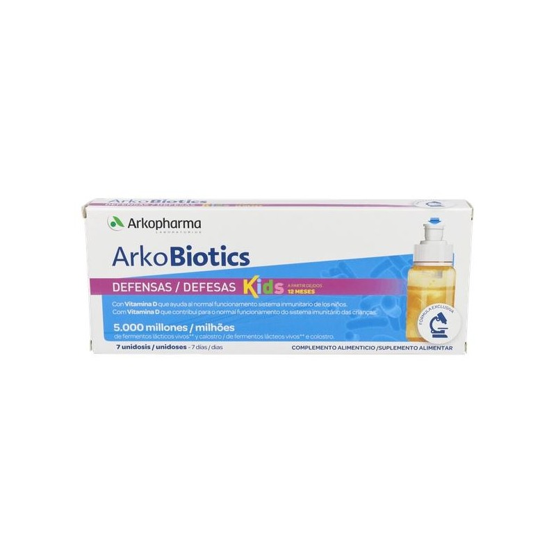ARKOPROBIOTICS VIT Y DEFENSAS NIÑOS 7 UNIDOSIS