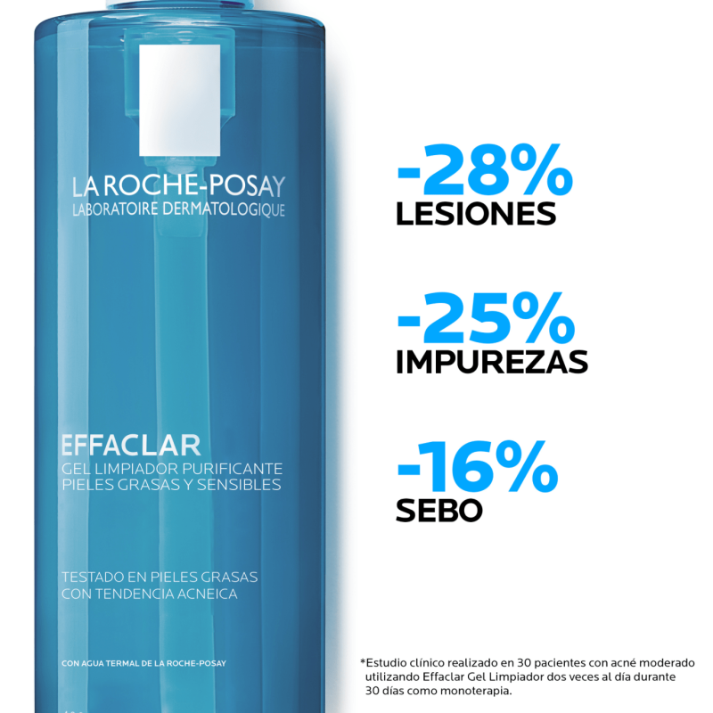 EFFACLAR GEL LIMPIADOR PURIFICANTE LA ROCHE POSAY 400 ML