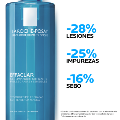 EFFACLAR GEL LIMPIADOR PURIFICANTE LA ROCHE POSAY 400 ML