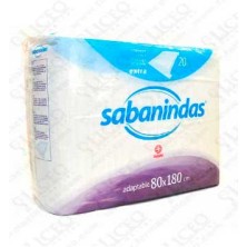 PROTECTOR DE CAMA ABSORBENTE EXTRA 80X180 SABANINDAS CMS 20 UNIDADES