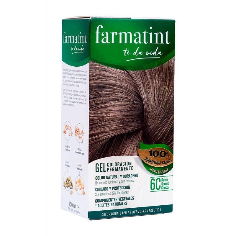 FARMATINT 135 ML RUBIO OSCURO CENIZA 6 C